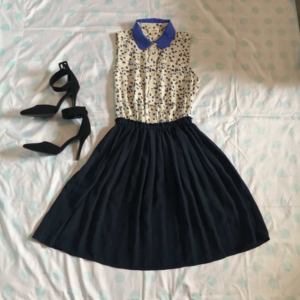 ✨SALE✨ Maison Jules Cheetah Collar Dress
